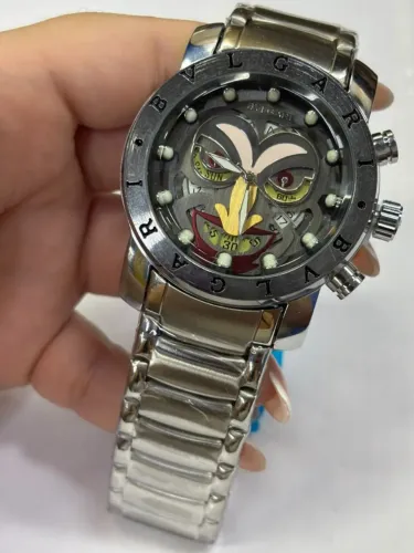 Relógio Prateado Quartzo a Bateria Masculino Envio Rápido