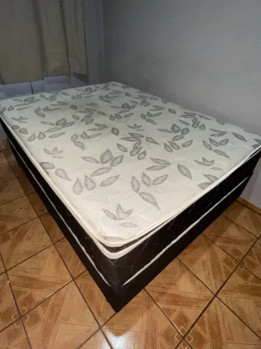 Cama box casal molas ensacadas