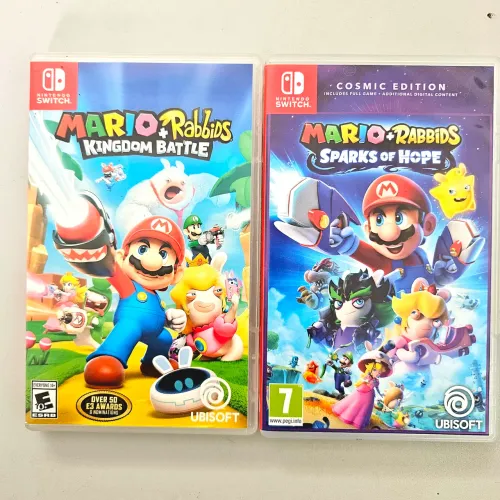 Mario rabbis Kingdon battle + mario rabbid spark hope Nintendo switch
