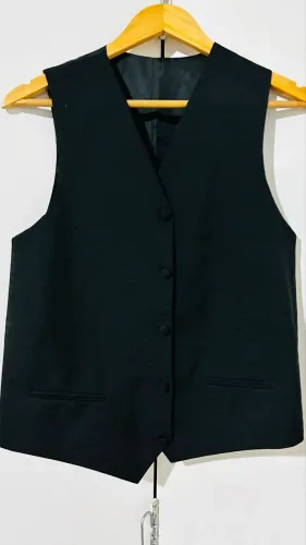 Colete e calça risca de giz