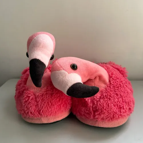 Pantufa flamingos rosa 