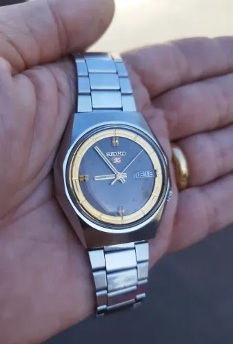 Relógio Seiko 5 Automático Gold/Brown