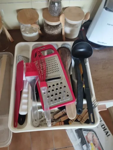 Kit de talheres de cozinha usados