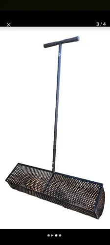 Pa peneira areia coletora resíduos areia praia Bts clean send