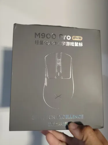 Mouse Deluz M900 Pro na cor Branca