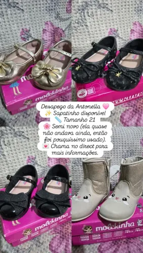 Sapatinho infantil semi novo N21°