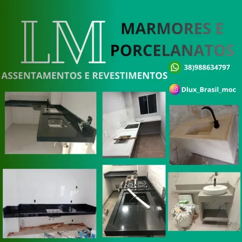 Assentamentos de granitos e mármores e porcelanato, qualidade e excelencia!