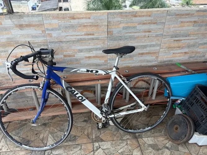 Bicicleta Caloi 10 Speed Azul e Branca - Para Revisão