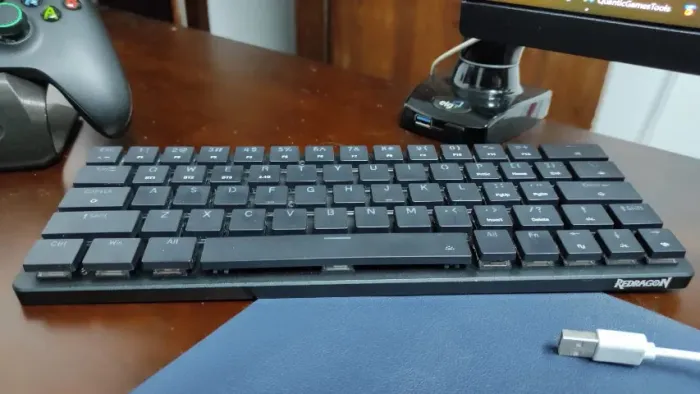 Teclado Mecânico Redragon Elise Pro K624P Low Profile RGB Sem Fio