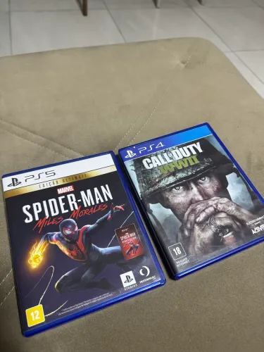Spider man Miles Morales/Spider man 1 e Call of Duty. 2 jogos incluídos.