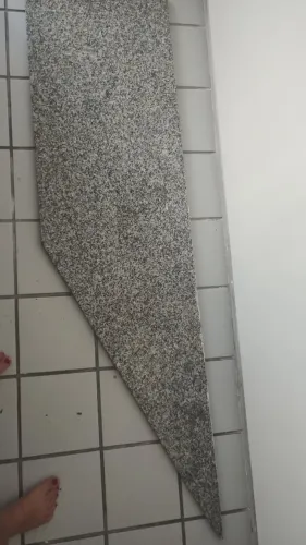 Tampo de granito para balcao 1,60cm x 45cm