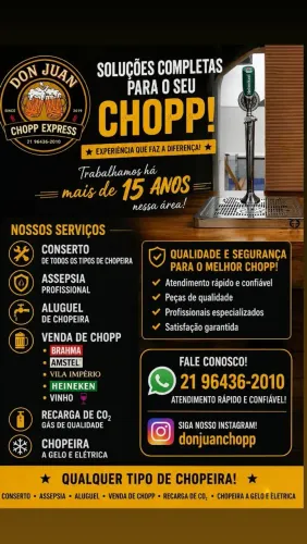 Manutenção e conserto de chopeira 