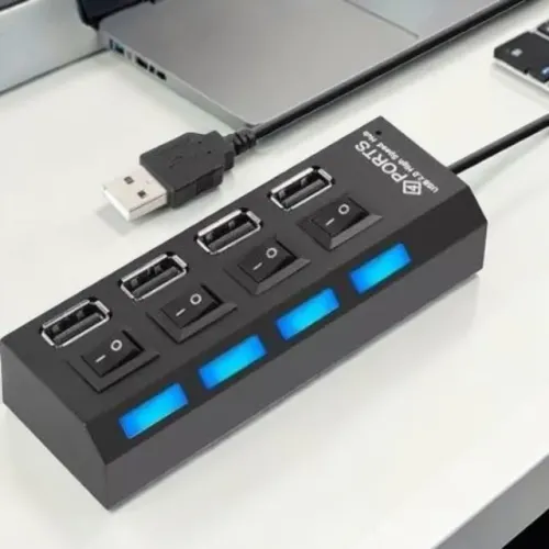 Hub USB com Interruptores Individuais