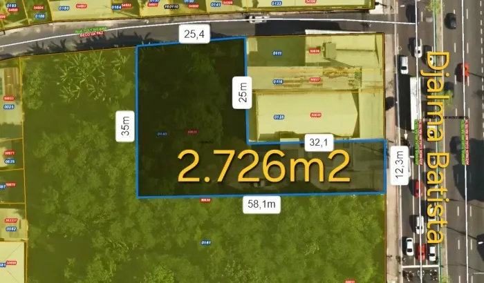 Excelente terreno na Av Djalma Batista com 2.726m2, plano. Em frente ao Condomínio Eldorad