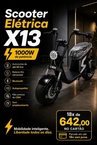 Scooter elétrica X13 Autopropelido