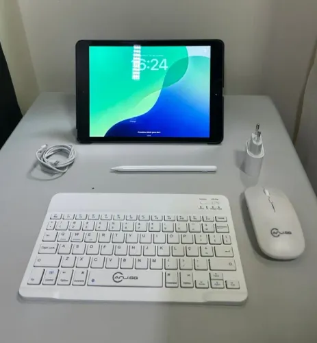 iPad 7 Zerado - Envio OLX Pay / Com Pencil, Capa, Teclado e Mouse - Parcelo 18x e Troco