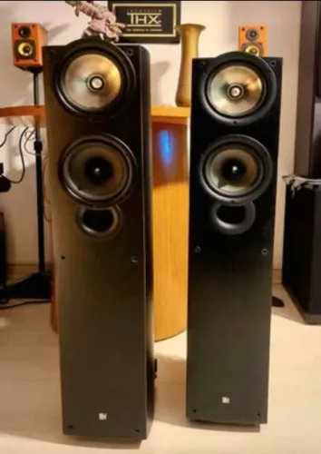 Caixas torre KEF IQ5 130w 8ohms 3way 43Hz 8ohms 88dB