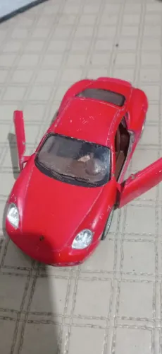 Brinquedo antigo carrinho  Porsche vermelha Cayman S Scala 1/34