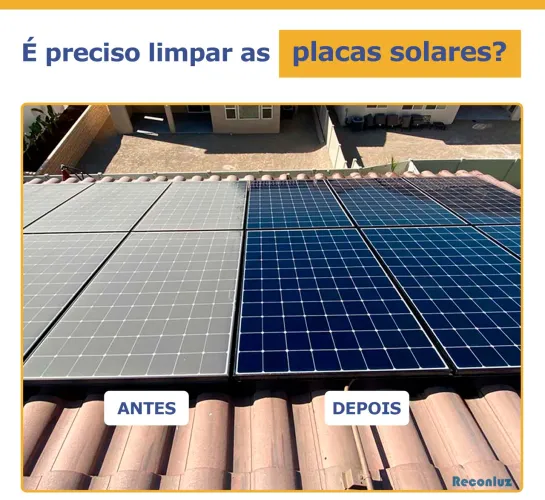 Manutenção em painel solares 