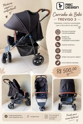 Carrinho de bebê ABC DESIGN