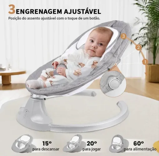 VENDO cadeira de balanço elétrica c/ Bluetooth