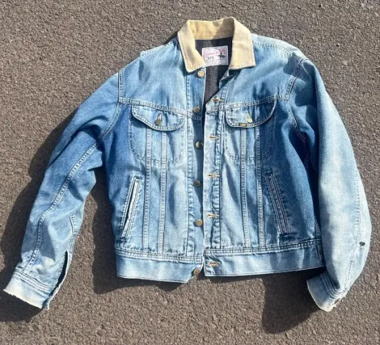 Lee Storm Rider jaqueta jeans vintage forrada