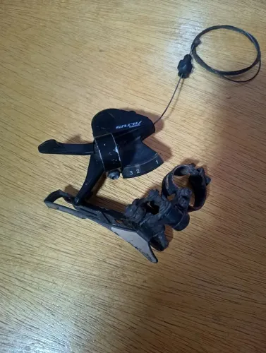 Câmbio + Passador Shimano Altus 3V