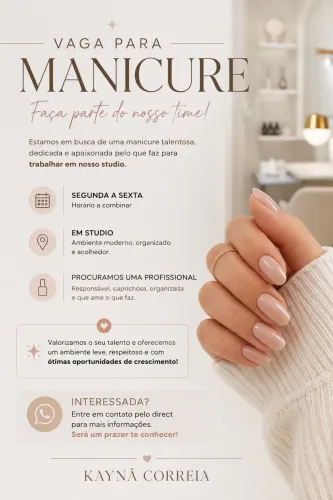 VAGA PARA MANICURE