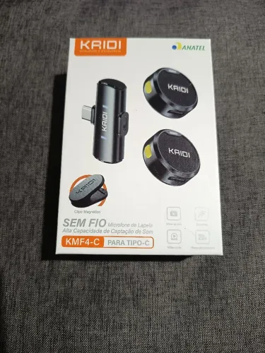 Microfone de lapela sem fio