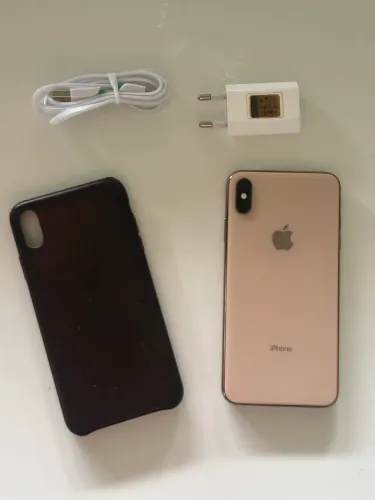 iPhone XS Max 256gb Dourado + Carregador (leia O A