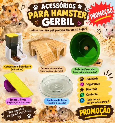 Acessórios hamster 