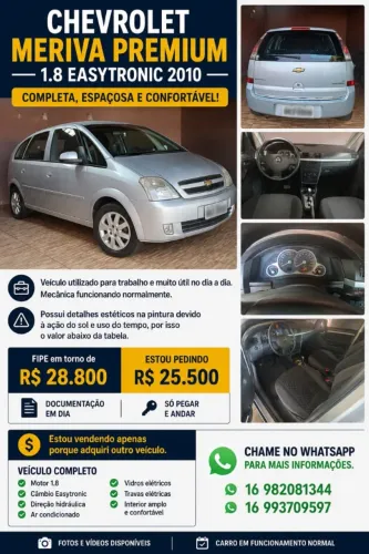 Chevrolet Meriva Prem.easytronic 1.8 Flexpower 5P 2010