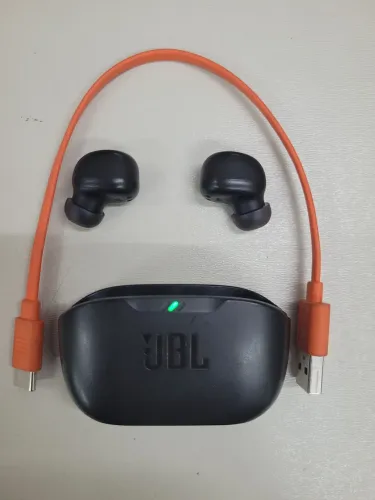 PROMOÇÃO FONE JBL SEM FIO ORIGINAL WAVE BUDS. APENAS R$ 139,00 (SEMINOVO). C/ NOTA F.