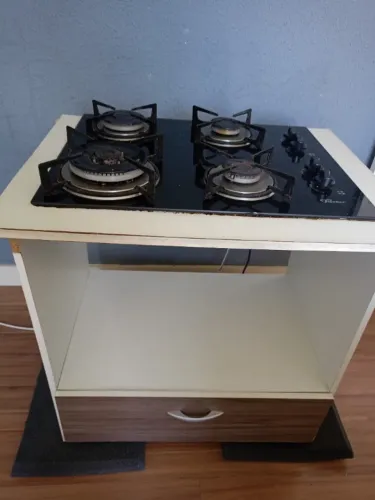 Cooktop Fischer 4 bocas + balcão - funcionando perfeitamente