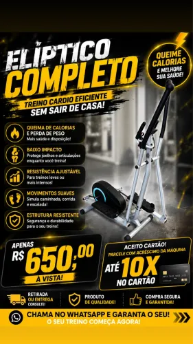 elíptico semi nova