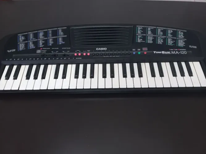 TeCLADO CASIO TONEBANK MA 120 com 49 TECLAS vintage