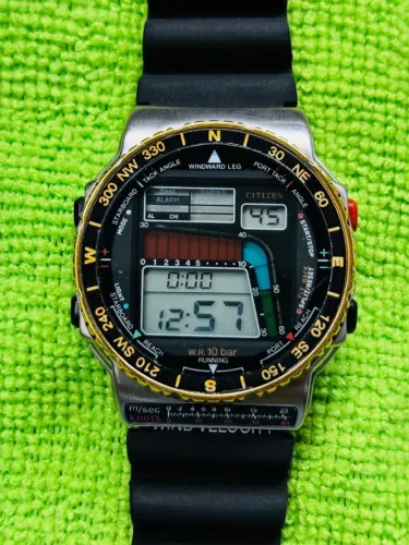 Citizen Windsurf D120 Série Ouro Excelente Estado Funcionando 100%