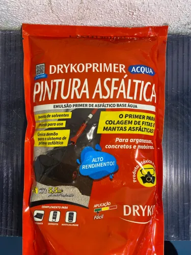 Emulsão Primer asfáltico base de água 1L p/manta adesiva Drykoprimer
