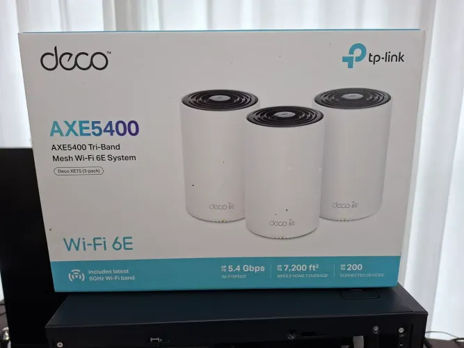 Roteador Deco Kit 3 Unidades XE75 AXE5400 Novo do EUA 
