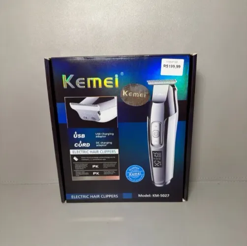 Máquina de Cortar Cabelo KM-5027 KEMEI