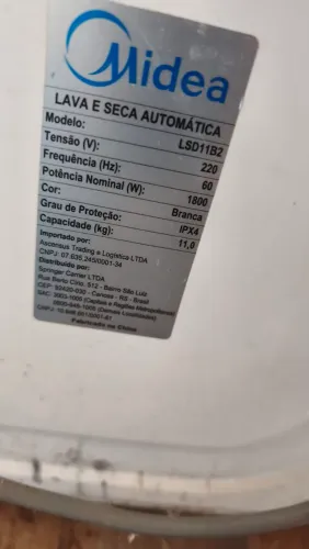 Lava e Seca Midea, modelo LSD11B2.