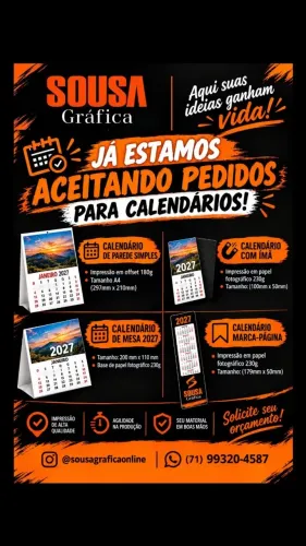 calendários 