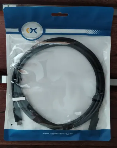 Cabo USB-C para USB-C Cable Matters 1.8m 8K 240W 20Gbps -Importado- Lacrado- Só 140 Reais!