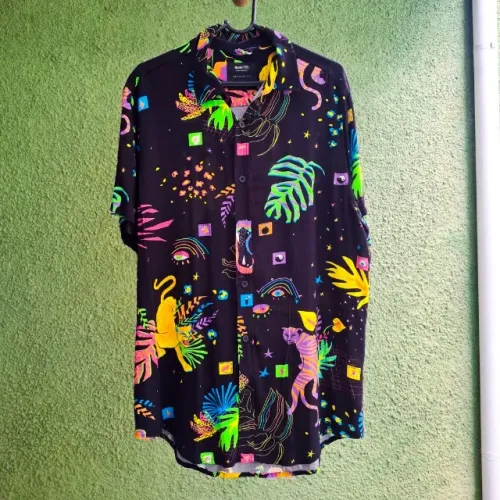 Camisa Masculina Floral - M