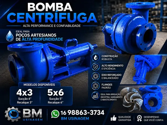 Bomba Centrifuga para poço artesianos padrão mision