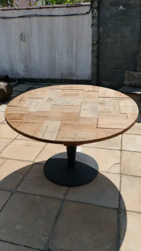 Mesa de Jantar Redonda Artesanal