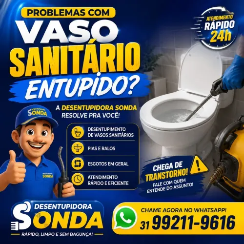 Desentupidora de esgoto