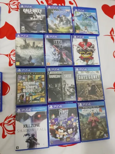 Lote de jogos de ps4