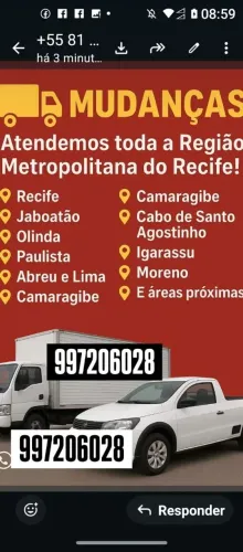 Fretes frete Olinda Paulista Recife todos lugares