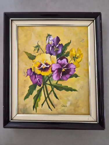 Quadro tela pintada a oleo